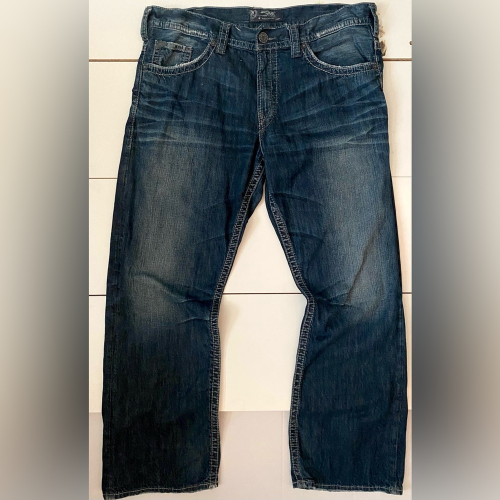 Silver Jeans Men's Dark Blue Bootcut Jeans